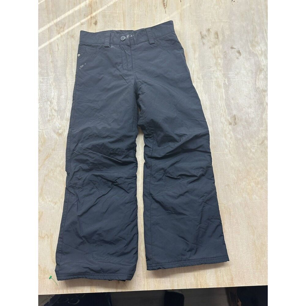 Obermeyer Youth Teens Ski Pants XS (6-7) Black Lined Pockets Style 35084 EUC